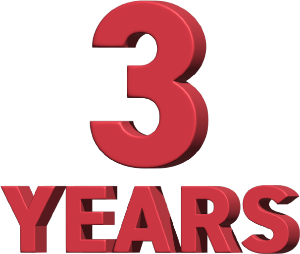Three years icon