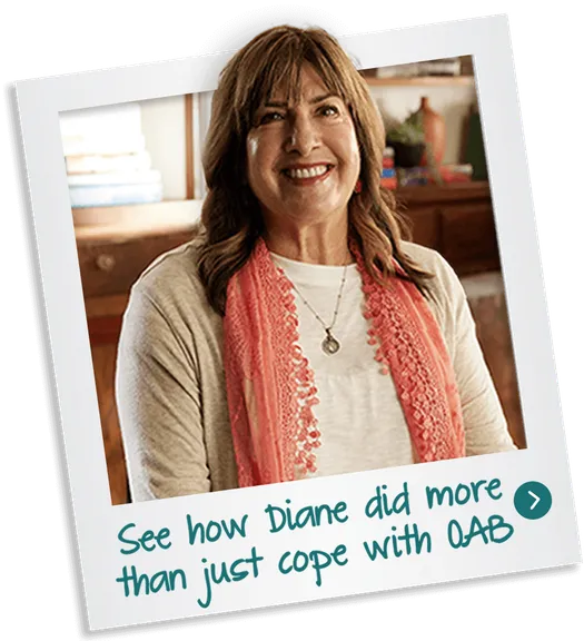 Diane is a real patient taking GEMTESA®.