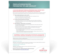 GEMTESA Prior Authorization Checklist.