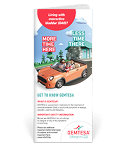 GEMTESA patient brochure download, English